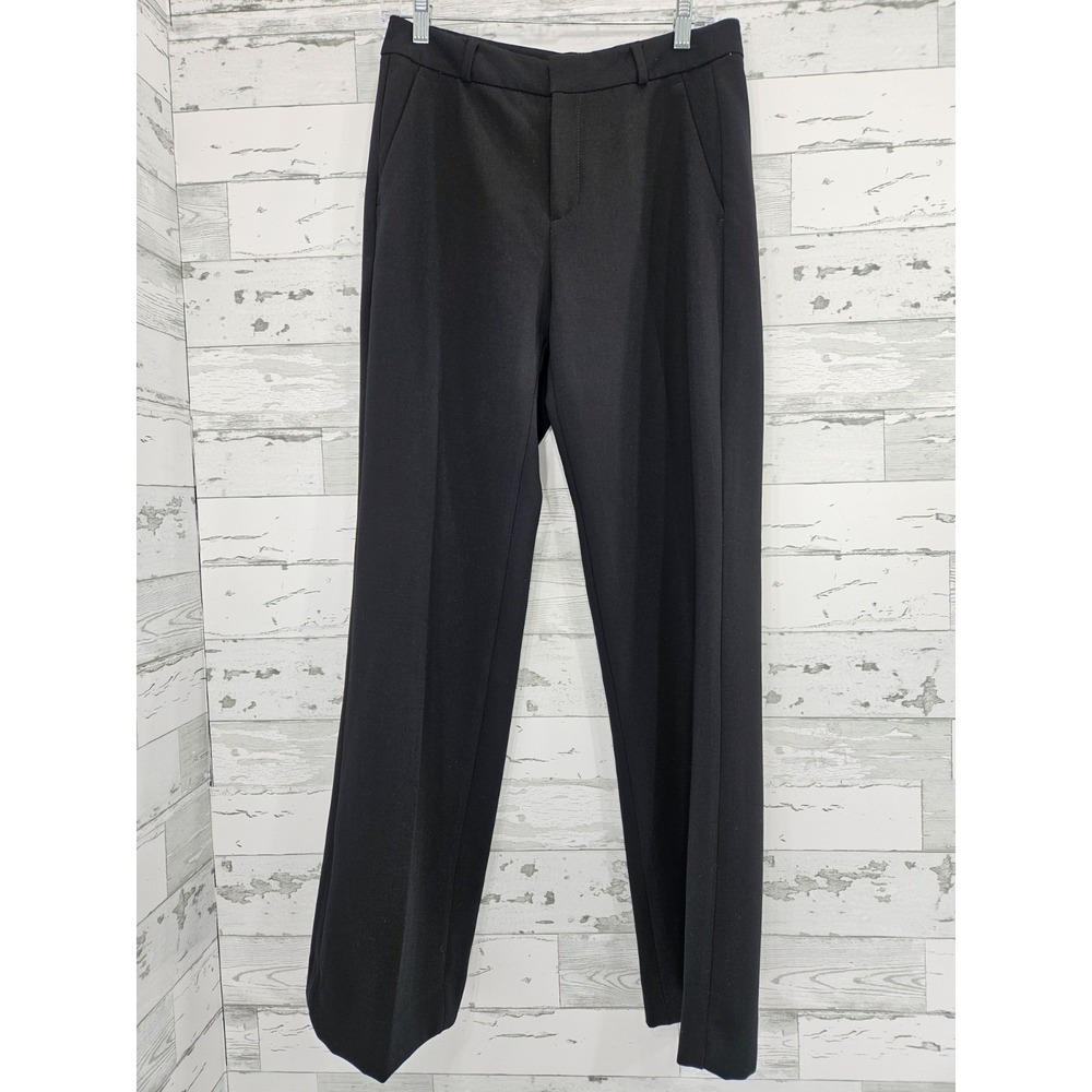 Banana Republic Blake Straight Leg Dress Pants Black 4 Business Office